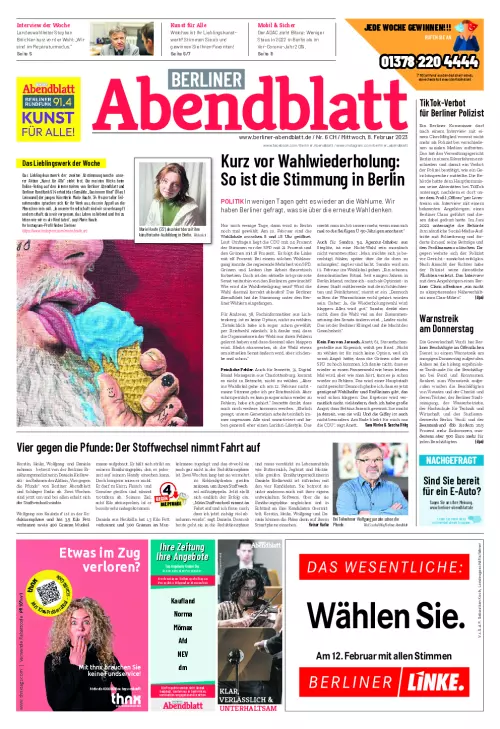 Berliner Abendblatt Cover