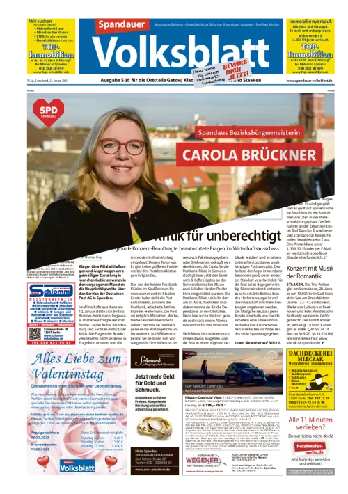 Spandauer Volksblatt Cover