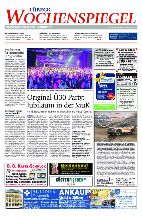 Wochenspiegel Lübeck + Ostholstein Cover